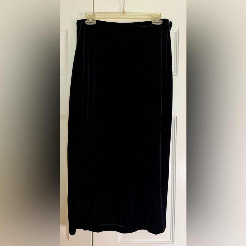 Vintage Soft Works Velvety Soft Maxi Skirt with Side Zipper Size 10